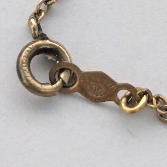 Vintage CACO 12K Gold Filled Micro Mosaic Italy Pendant Necklace - Picture 5 of 5